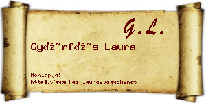 Gyárfás Laura névjegykártya