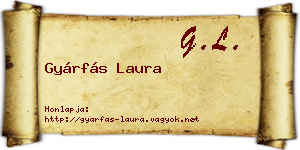 Gyárfás Laura névjegykártya